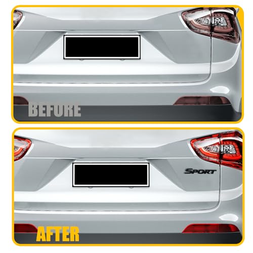 Image of 2PCS 3D Metal Sport Sticker for Car, Car Sport Emblem, 3D Premium Side Rear Trunk Emblem Badge Decals, Auto Badge Stickers Exterior Decoration Accessories Fit Most Cars (Black)