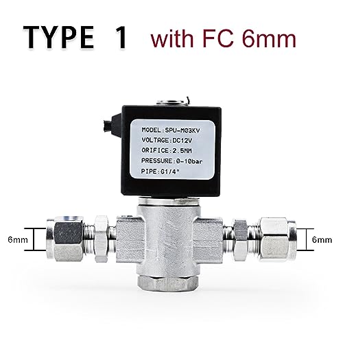 Électrovanne électrique 1/4 acier inoxydable DN8 12V - 3