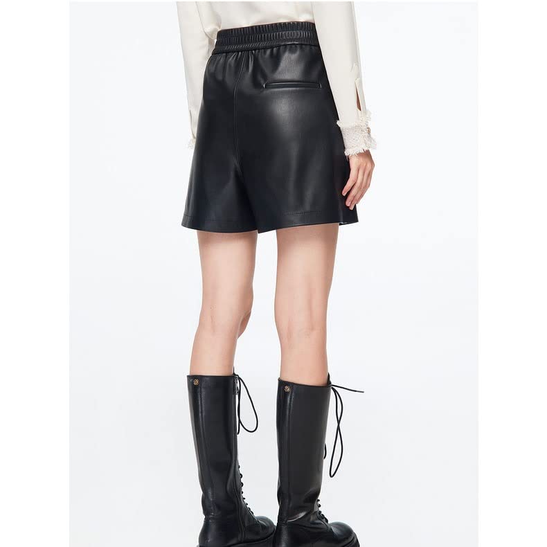 Short en cuir femme taille haute fin pour en finir avec les cuisses serrées