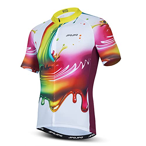 Maglia da ciclismo da uomo MTB Jersey Road Bike Camicie estive manica corta abbigliamento da bicicletta, Cu5013, M