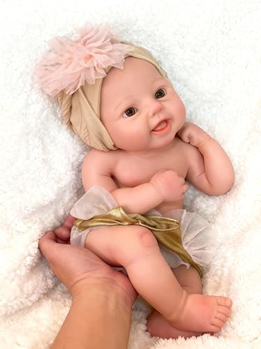 Muñeca bebé de silicona 15 pulgadas realista y articulada miniatura 2