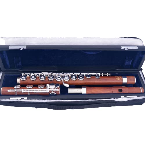 Moresky Redwood Flute 17 Open Hole Silver Plated E Key Rosewood Mopane Professional Mfl-202 #TOP16