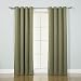 Best Home Fashion Thermal Insulated Blackout Curtains - Antique Bronze Grommet Top - Olive - 52"W x 84"L - No tie backs (Set of 2 Panels)