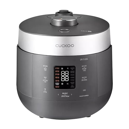 Catálogo de Calentadores de arroz Top 5. 47 CUCKOO - Olla de arroz a presión doble, 10 tazas sin cocinar/20 tazas cocidas con olla interior antiadherente, gran máquina de arroz y calentador con 16 opciones de menú, modo...