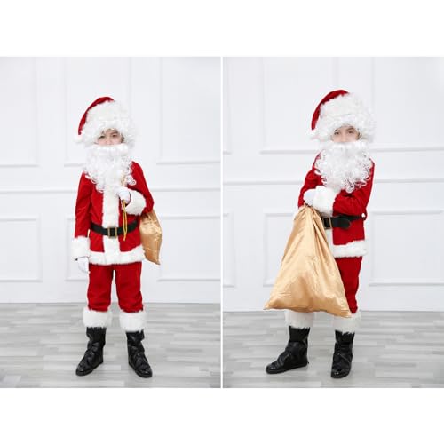 Disfraz infantil de Santa Claus rojo talla X-Small miniatura 3