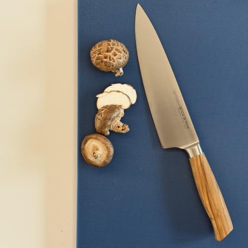 WICKWILLOW 8” Chef Knife – Swedish Steel, Professional, Olive Wood - Image 3