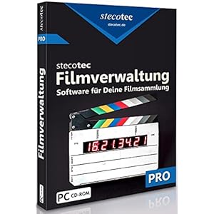 DVD-Verwaltung: Stecotec Filmverwaltung Pro – Software zur Verwaltung deiner DVD- & Blu-ray-Sammlung – Filmsammlung verwalten – Filmdatenbank – Filme ordnen, sortieren & organisieren