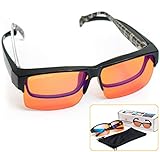 Fitover 95% Anti-Blue Blocking Computer Glasses | Better Night Sleep & Reduce Eyestrain Migraine Headaches Insomnia