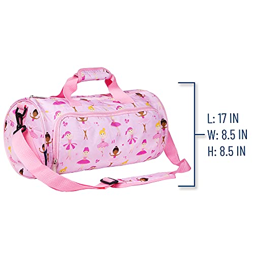 Wildkin Kids Dance Bag For Boys And Girls, Ideal Size For Ballet Class And Dance Recitals, 600 Denier Polyester Dance Duffel Bags Measures 17 X 8.5 X 8.5 Inches (Ballerina) #TOP3