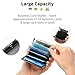 LOUEBICA Stainless Steel Credit Card Wallet RFID Blocking Metal Case Pocket Business Card Holder for Women and Men