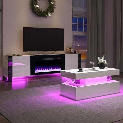 image for VanAcc 3-Piece Modern Living Room Table Sets, 70