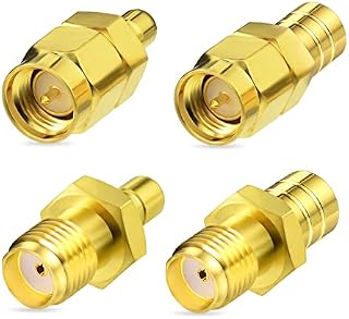 Bingfu DAB Aerial Adapter SMA Adapter to SMB Connector RF Converter Set4 Kit for DAB Car Radio Kenwood Alpine JVC Pioneer Clarion