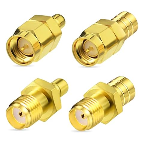 Bingfu DAB Aerial Adapter SMA Adapter to SMB Connector RF Converter Set4 Kit for DAB Car Radio Kenwood Alpine JVC Pioneer Clarion Cover