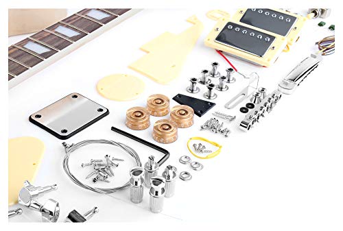 Miniatura 3 de Rocktile Kit Guitarra Eléctrica Single Cut - Diy Cuerpo Caoba Con Tapa Álamo, 2x Humbuckers, Diapasón Palisandro, Mástil Atornillado