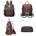 MKP Women Fashion Backpack Purse PU Leather Convertible Medium Ladies Rucksack Travel Shoulder Bags Handbag and Purse 2Pcs