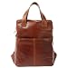 Produktbild LECONI Rucksack bequemer Lederrucksack DIN-A4 praktischer Freizeitrucksack City Stadt Uni Schule Damen und Herren aus Leder 29x37x15cm braun LE1023-buf