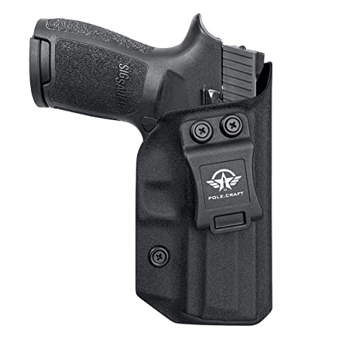 Sig P250 Holster IWB Kydex Holster for Sig Sauer P250 Compact Pistol - Inside Waistband Holster Sig P250 Accessories (Black, Right Hand)