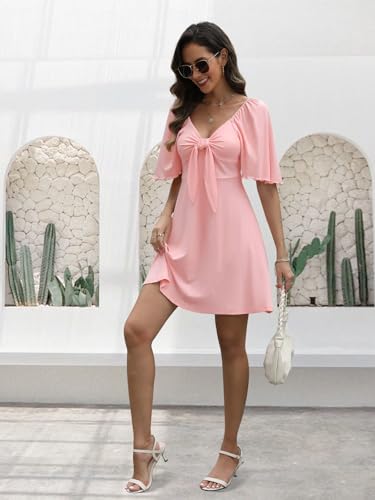 Image of MixShe Summer Dresses for Women 2026 Elegant Classy V-Neck Dress S-XXL