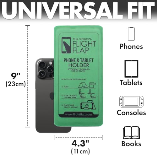 The Original FLIGHT FLAP Phone and Tablet Holder - Specifically Designed for Air Travel