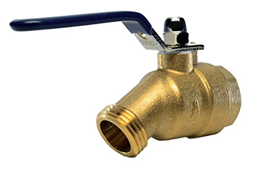 American Valve M76QT 3/4" Quarter Turn Hose Bibb FIP, 2 port, 3/4-Inch, Brass - Image 3