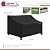 RICHIE Waterproof Patio Sofa Cover 3-Seater - Outdoor Furniture Covers for Loveseat/Couch with Air Vents & Handles, 90"W*42"D*31"H, Black