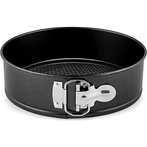 Zulay Premium Springform Pan 9 Inch Nonstick – Cheesecake Pan With Removable Bottom – No Need For Parchment Paper – Spring Form For Baking – Leak-Proof Cake Pan (Black)