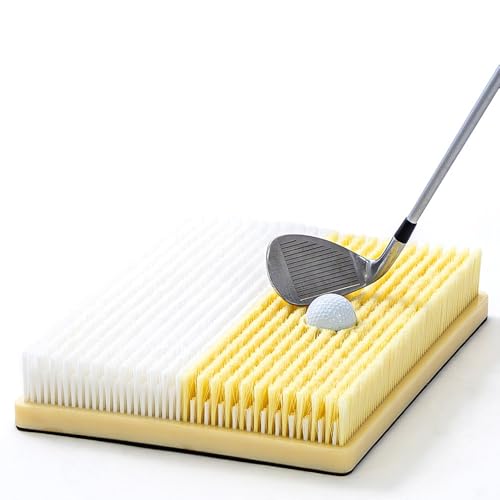 Japard Golf Bunker Practice Mat-Dual-Mode Sand Trap Trainer with Shallow & Deep Pit Simulation, 15.5