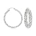 Ross-Simons Sterling Silver Large Byzantine Hoop Earrings