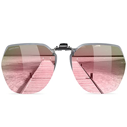 Image of Flip-Up Clip-On Polarized Sunglasses, UV Protection