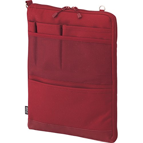 リヒトラブ バッグインバッグ A4 タテ レッド A7683-3の商品画像（Amazon）