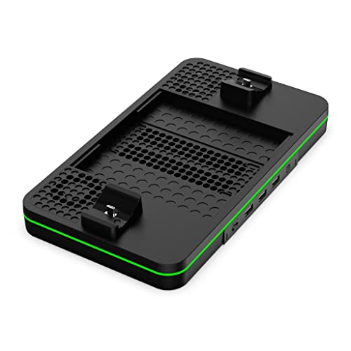 Xbox Multi-Function Console Stand - Surge Charge Stand Compatible with Xbox Series X & S Consoles, Dual Controller Charge Bays, Rechargeable Batteries, Cooling Fan, LED Lighting by Surge - Used condition - Image 2