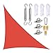 QDY -Voile D'ombrage 3X4x5m, Auvent De Protection Solaire en Tissu Oxford Imperméable Triangle À Angle Droit pour Cour De Jardin Extérieur avec Kit De Fixation,6 Orange