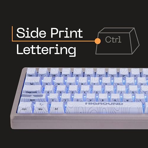Image of Higround Summit 2.0 Slate 65% Mechanical USB Wired Gaming Keyboard, Dreamland Linear Switches, Programable RGB, Hot-Swappable, Deep Thock Creamy Sounding PC Keyboard