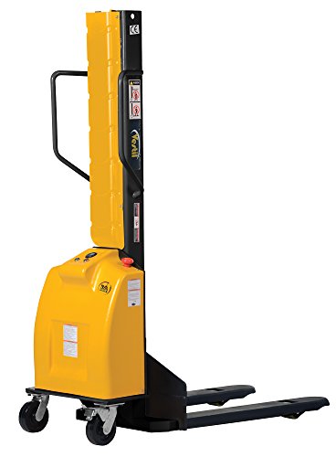 Vestil Slnm-63-Ff Stacker Narrow Mast Fixed Forks, 63", Yellow #TOP1