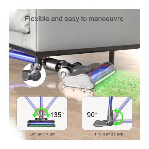 Cepillo de repuesto para suelo duro con LED verde independiente compatible con Dyson 4