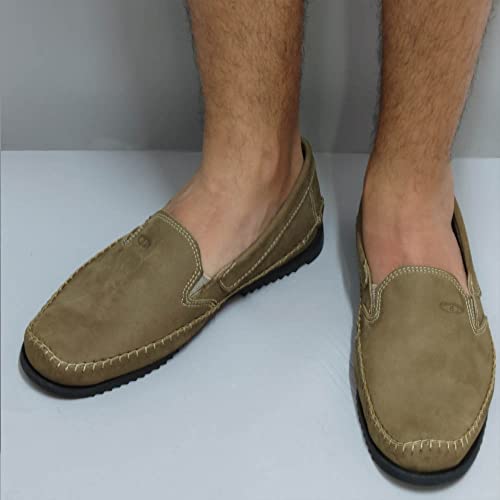 Mocassim Couro Bertoni Masculino 600 Liso Nobuck Rato 40