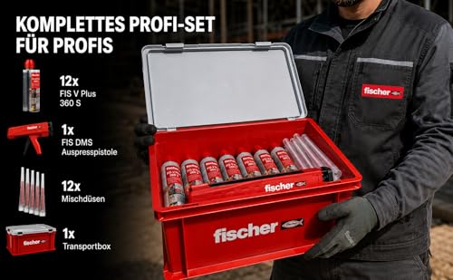 Mortero de inyección 360 ml con maletín y pistola FIS DMS para fijación pesada 3