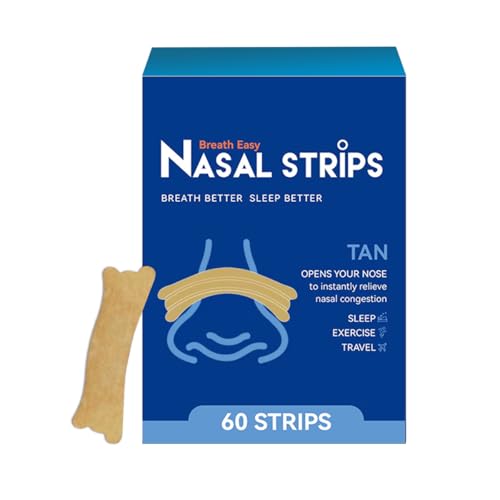 Nasal Strips for Snoring,Magnetic Nasal Strip,Anti Snoring Devices for Men&Women,Nasal Strips for Breathing,Nose Strips for Breathing to Improve Sleep,Airflow and Comfortable Fit(60 Pack)