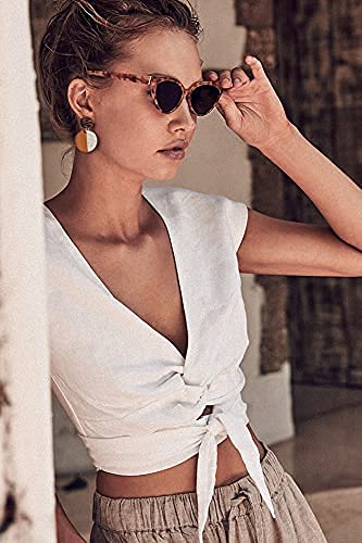 Polymer Clay Earring,Lavy Chsia Handmade Minimalis Drop Dangle Earrings Stud For Women,Girl (Brown) #TOP4