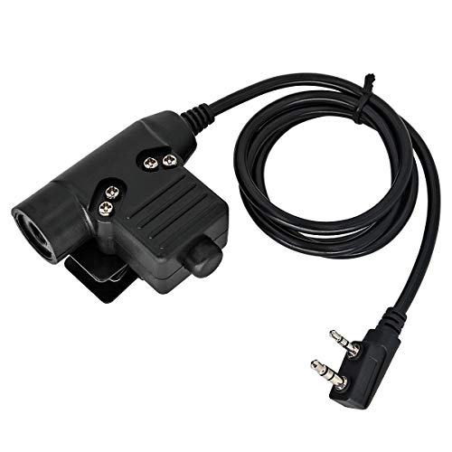 TAC-Sky U94 PTT System Adapter 2 Pin 7.0mm Plug Push to Talk for Kenwood/Baofeng Radio