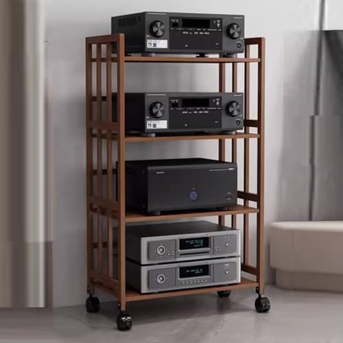 �I�[�f�B�I���b�N�^���[�A 2/3/4/5�i���f�B�A�X�^���h/�I�[�f�B�I�X�e���I���b�N�A���ϋv���_���X�s�[�J�[�}�E���g�u���P�b�g�A�����\�ȒI�t���I�[�f�B�I���b�N�X�^���h�^���[/�L���r�l�b�g(Color2,4 Tier/60cm(23.6inch) long