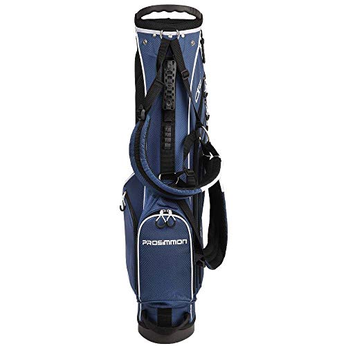 Prosimmon Golf DRK 7" Lightweight Golf Stand Bag with Dual Straps Blue/White - Image 3