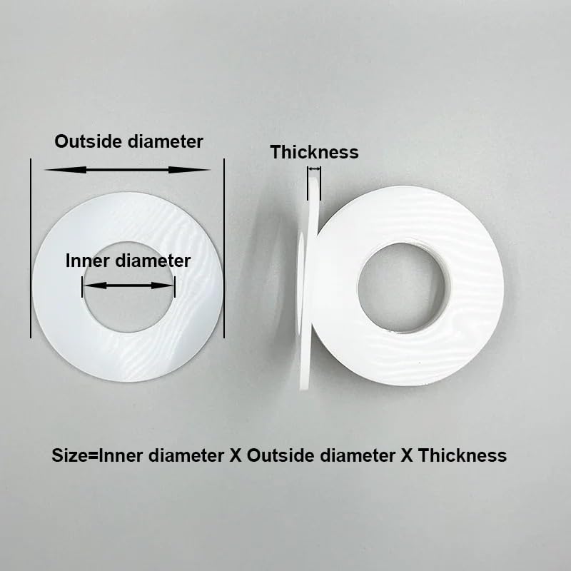 10pcs High-Temperature Resistant White Silicone O Ring Seal Washers - for Plumbing, Machinery, and Electronics(20 x 30 x 2mm)