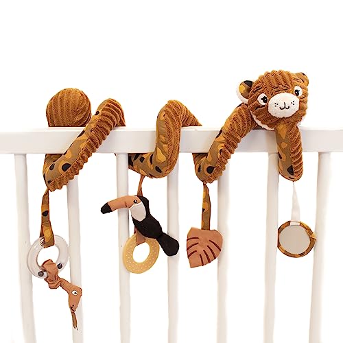 Spirale d'activités bébé avec sons et textures Speculos le tigre