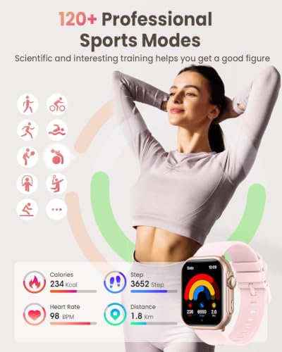 Image of Smart Watch for Women Men Fitness: Smart Watch ,Fitness Tracker, 2 Bands