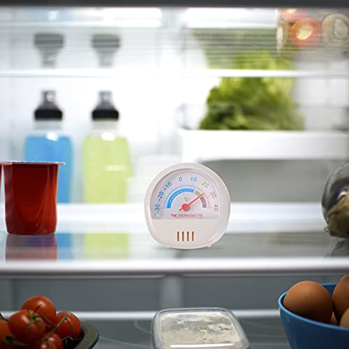 UPKOCH 2Pcs Geladeira Freezer Temperatura Tester Medidor de Temperatura Plástico para Casa Branca Ve
