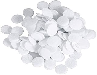 Filtry bawełniane, 4 rozmiary 100 szt. nowe bawełniane filtry okrągłe podkładki filtrujące do usuwania zaskórników maszyna kosmetyczna (10 mm)