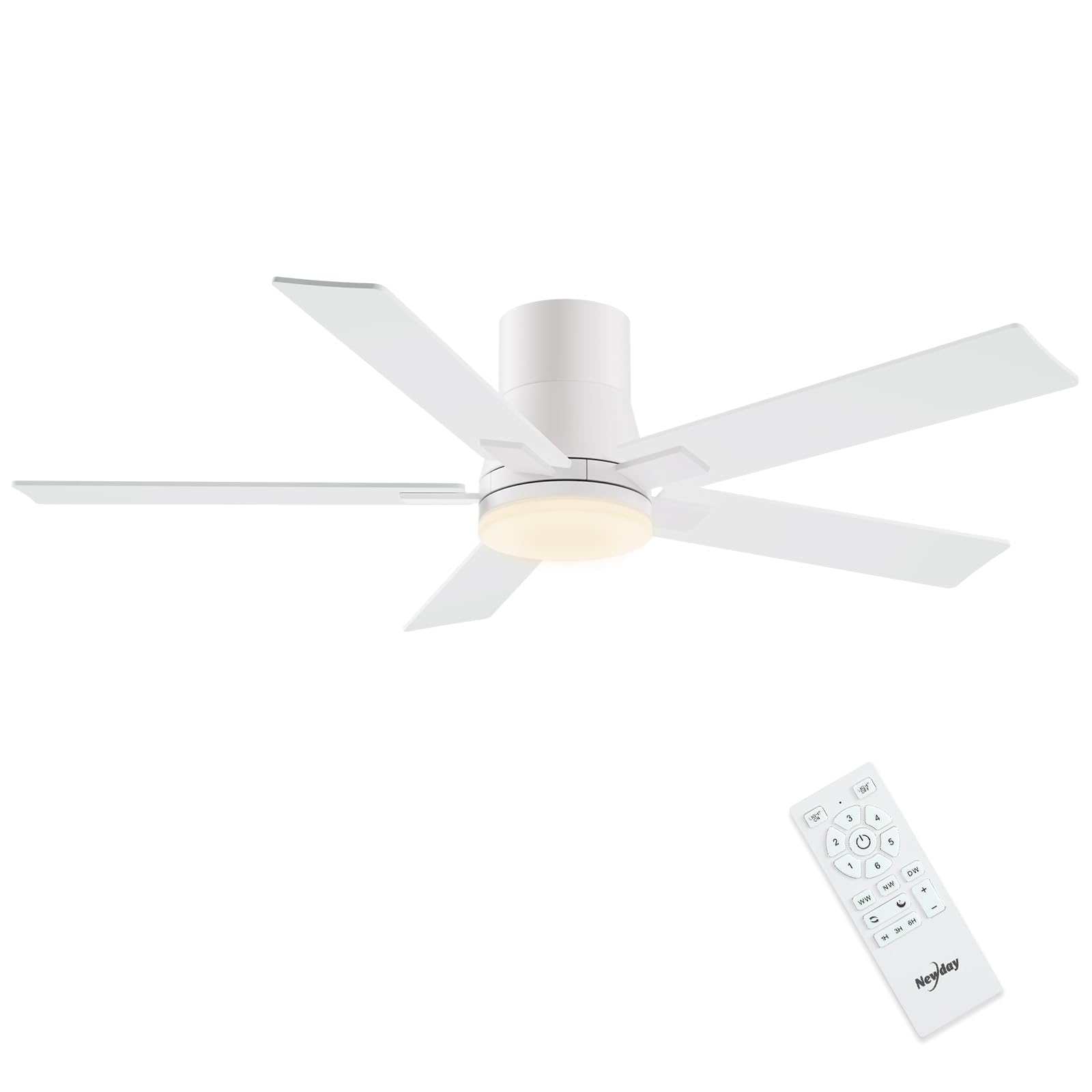 Newday Deckenventilator mit LED Beleuchtung und Fernbedienung