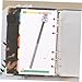 Gogogmee 1set Multi-Function Marble Texture Loose-Leaf Budget Binder Portable Cash Organizer for Budgeting for Home School Special Occasions Easy to Use Stylish Design