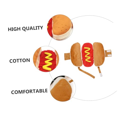 Disfraz creativo para perros y gatos talla M color naranja miniatura 7